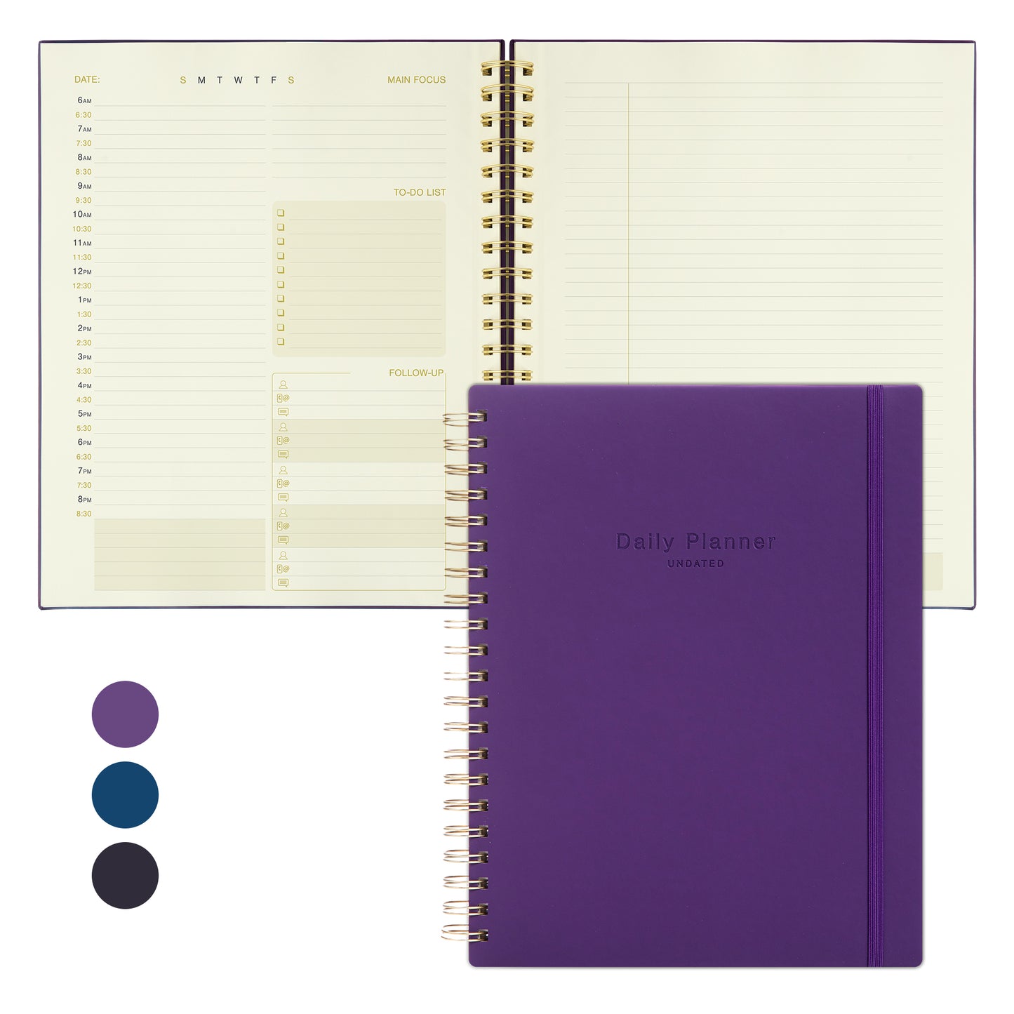 Undated Daily Planner (2025-2027) InspireLux Collection