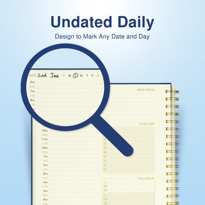 Undated Daily Planner (2025-2027)  InspireLux Collection