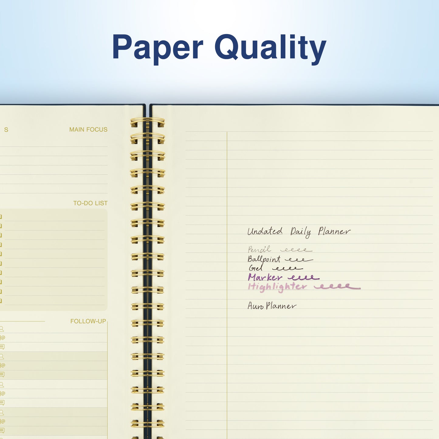 Undated Daily Planner (2025-2027)  InspireLux Collection
