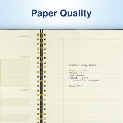 Undated Daily Planner (2025-2027)  InspireLux Collection
